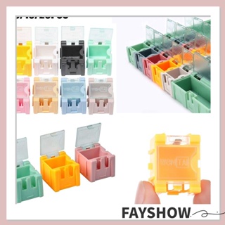 Fay กล่องพลาสติก SMD อุปกรณ์เสริม สําหรับจัดเก็บชิ้นส่วนอิเล็กทรอนิกส์ 5 10 20 ชิ้น