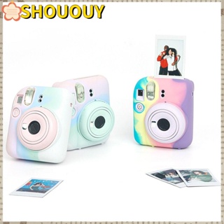 Shououy กระเป๋าซิลิโคน แบบนิ่ม แบบพกพา สําหรับ Fujifilm Instax Mini 12