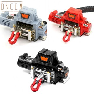 【ONCEMOREAGAIN】Superior Quality Metal Electric Winch for 1/10 RC Car Crawler SCX10 D90 4 REDCAT