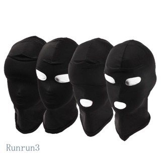 Run หมวกฮู้ด ระบายอากาศ สีดํา สําหรับผู้ใหญ่ ทุกเพศ BDSM Bondag