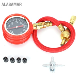 ALABAMAR เกจวัดแรงดันลมยางตัวชี้ 0-70Psi ความแม่นยำสูง Dial Meter ยางทดสอบการประกอบรถยนต์