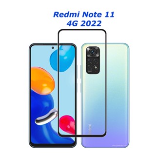 กระจกนิรภัย XIaomi Redmi Note 11 4G แบบเต็มจอ ป้องกันรอยขีดข่วน