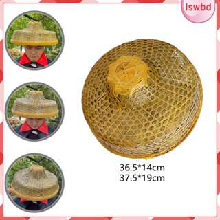 [lswbd] หมวกบักเก็ตถักไม้ไผ่ กันฝน เหมาะกับเดินชายหาดกลางแจ้ง DIY