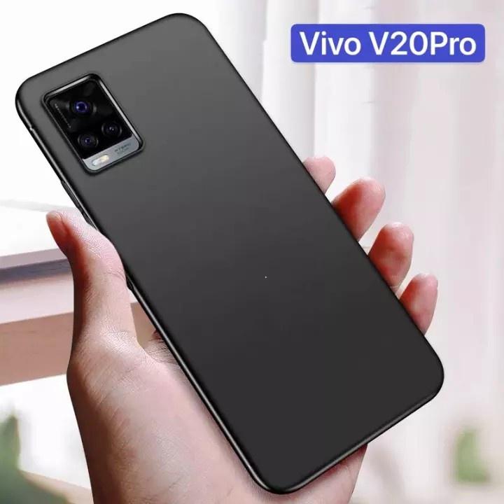 เคส Vivo V20Pro สำหรับวีโว่ ซิลิโคนสีดำ กันกระแทก นิ่ม TPU Case