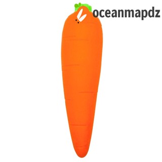 Oceanmapdz ของเล่นบีบแครอท ผัก เมมโมรี่ทราย ป้องกันแรงดัน สีส้ม สําหรับเด็กผู้ชาย และเด็กผู้หญิง