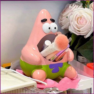 Sy2 หลอดเก็บแปรง รูปการ์ตูน SpongeBob Patrick Star น่ารัก สําหรับตกแต่งบ้าน YS2