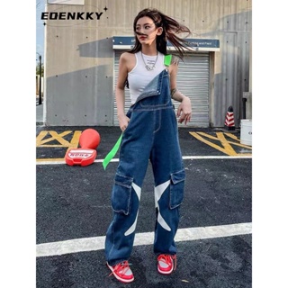 EOENKKY กางเกงขายาว กางเกงยีสน์ผู้หญิง ทรงหลวม ๆ ตรง Retro Hip Hop Pants 2023 NEW Style  Unique สวย ทันสมัย ทันสมัย A97L0QR 36Z230909