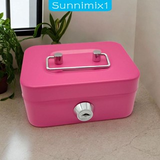 [Sunnimix1] กล่องเงินสด พร้อมกล่องล็อค พร้อมกุญแจ แบบพกพา สไตล์โมเดิร์น สําหรับเด็กผู้หญิง และผู้ชาย