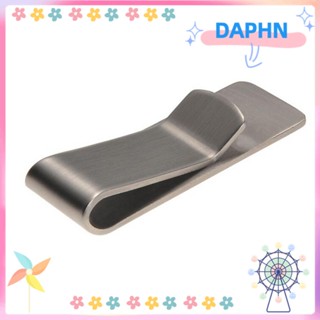 Daphs กระเป๋าสตางค์แฟชั่น แบบคลิปหนีบ สีเงิน ทรงสลิม สําหรับผู้ชาย