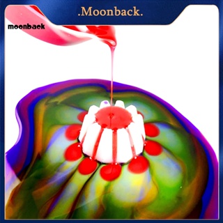 &lt;moonback&gt; 6 ชิ้น สีขาว / สีฟ้า ดอกไม้ เท ถ้วย ของเหลว อุปกรณ์ศิลปะ DIY ซิลิโคน เท ดอกไม้ กรอง อเนกประสงค์