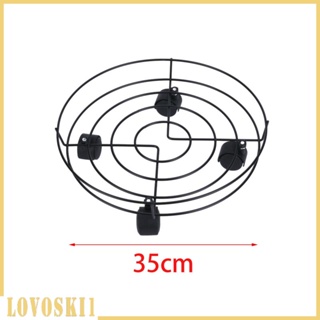 [Lovoski1] ชั้นวางกระถางต้นไม้ แบบเหล็ก ทรงกลม มีล้อเลื่อน ขนาดใหญ่ สําหรับบ้าน