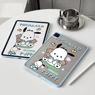 เคสอะคริลิคแข็ง ลายลูกสุนัขและปูนปั้น สําหรับ IPad 7 8 9 10 Air3 Air4 Air5 10.9 นิ้ว Pro10.5 10.2 นิ้ว Pro11 2018 2020 2021 2022