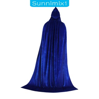 [Sunnimix1] เสื้อคลุมยาว มีฮู้ด อเนกประสงค์ พร็อพถ่ายรูปปีศาจ คอสเพลย์ฮาโลวีน สําหรับถ่ายรูป