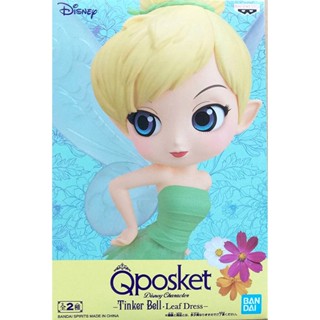 Tinker Bell Leaf Drees - Pastel Color ของแท้ JP - Q Posket Banpresto [โมเดล Disney]