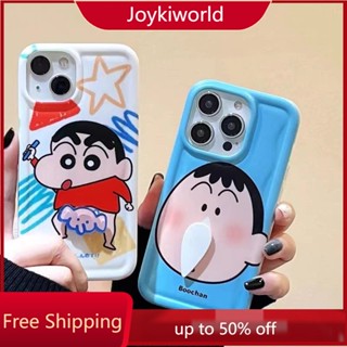 เคสโทรศัพท์มือถือ แบบใส ป้องกันกล้อง ลายการ์ตูนชินจังตลก หมุนได้ สําหรับ iPhone 14 Plus 11 12 13 14 Pro MAX 6 6S 7 8 Plus SE 2022 XR X XS MAX