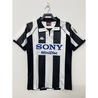 เสื้อกีฬาแขนสั้น ลายทีมชาติฟุตบอล Jersey 97-98 At Juve สไตล์เรโทร