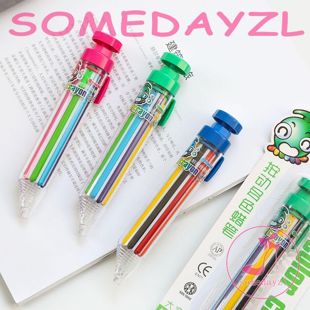 Somedayzl ดินสอสี หลากสี 8in1 อุปกรณ์การเรียน สํานักงาน ปากกาวาดภาพ สําหรับเด็ก