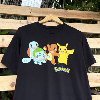 เสื้อยืดแขนสั้นPokemon| ปั๊มคอ แท้*S-5XL