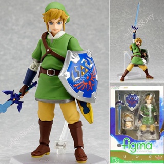 Figma 153 Link The Legend of Zelda SkywardSword โมเดลตุ๊กตาฟิกเกอร์ เปลี่ยนหน้าได้ ของเล่นสําหรับเด็ก