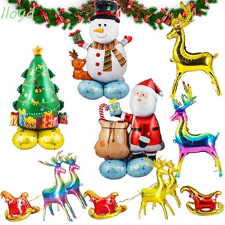 LLOYD Standing Balloons Inflatable 3D Giant Balloon Kids Toys Christmas Series Foil Santa Balloons