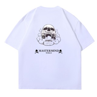 Mastermind Japan MMJ เสื้อยืดลําลอง แขนสั้น คอกลม พิมพ์ลายโลโก้กะโหลก สําหรับผู้ชาย และผู้หญิง