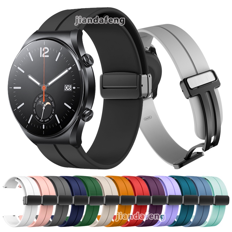 D Buckle sport Band สายแม่เหล็กสําหรับ Xiaomi Watch S3 S1 สปอร์ตสีที่ใช้งาน