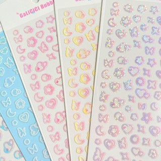 สติกเกอร์ตกแต่งสมุดทํามือ ลายผีเสื้อน่ารัก สไตล์เกาหลี DIY