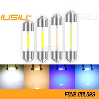 Iusiu C5W C10W LED Festoon 31 มม. 36 มม. 39 มม. 41 มม. ไฟโดม สําหรับภายในรถยนต์ อ่านแผนที่ ประตู หลอดไฟสัญญาณ รถจักรยานยนต์ ป้ายทะเบียนรถยนต์ ที่จอดรถถั่วลิสง โคมไฟท้าย