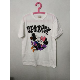 QGเสื้อยืดคอกลมMickey mouse Vivienne Westwood มิกกี้เมาส์ S-5XL