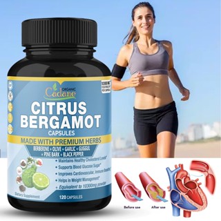 Citrus Bergamot Extract Capsules 10300 mg | ปรับปรุงสุขภาพหัวใจและหลอดเลือด, สนับสนุนระบบภูมิคุ้มกัน