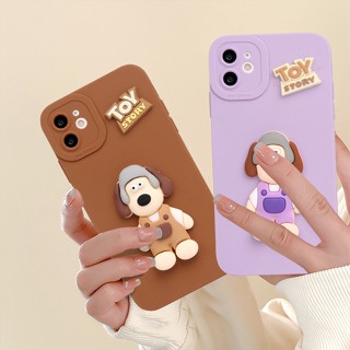 เคสโทรศัพท์มือถือ ซิลิโคนนิ่ม ป้องกัน ลายการ์ตูน TOY 3D สีพื้น สําหรับ iPhone 11 12 13 14 Pro MAX Plus Mini X XR XS MAX 6 S 7 8 Plus SE 2020 11Pro 12pro 13Pro