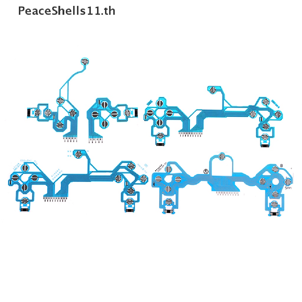 Peaceshells ฟิล์มควบคุมจอยเกม สีฟ้า สําหรับ PS4 DS4 PRO Slim JDS 050 040 030 010 TH