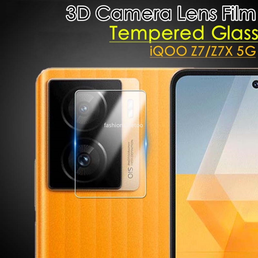 ฟิล์มกระจกนิรภัยกันรอยเลนส์กล้อง 3D สําหรับ Vivo IQOO Z7 X Z7x Z7i Z 7 iqooZ7x 2023