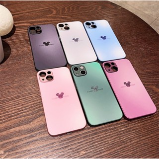 เคสป้องกันโทรศัพท์มือถือกระจก ขอบตรง ลายการ์ตูน สําหรับ Apple Iphone IP 7G 8G SE2 7 Plus 8 Plus IP X XR XS Max IP11 11Pro IP 11 Pro Max