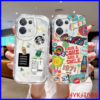 เคส Oppo Reno 8 5G เคส Oppo Reno 8Pro 5G เคส Oppo Reno8 Pro 5G เคสโทรศัพท์มือถือแบบนิ่ม tpu ใส ลายครีม สําหรับ NYW