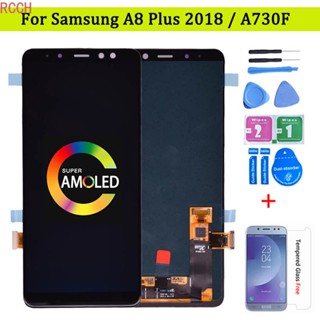 ชุดประกอบหน้าจอสัมผัส LCD สําหรับ Samsung Galaxy A8 plus A730 A730F Galaxy A8+ 2018 Duos