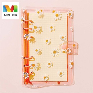 Jenniferdz Kawaii Daisy Notebook Binder โฟลเดอร์ใสสําหรับใส่โน้ตบุ้คขนาด A6 A5 หลากสี