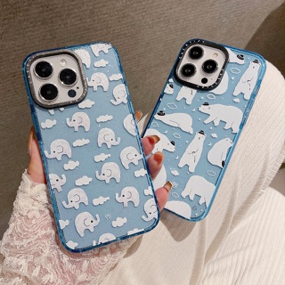 【Polar Bear】casetify เคสโทรศัพท์มือถือ TPU ใส แบบนิ่ม ลายหมี สําหรับ iPhone 14 Pro max 14 Pro 13 Pro max 12 Pro max 11 11Pro max 12