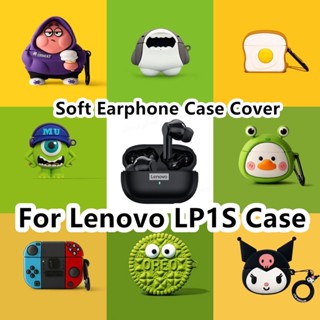 【imamura】เคสหูฟัง แบบนิ่ม ลายการ์ตูนน่ารัก สีม่วง สําหรับ Lenovo LP1S Lenovo LP1S