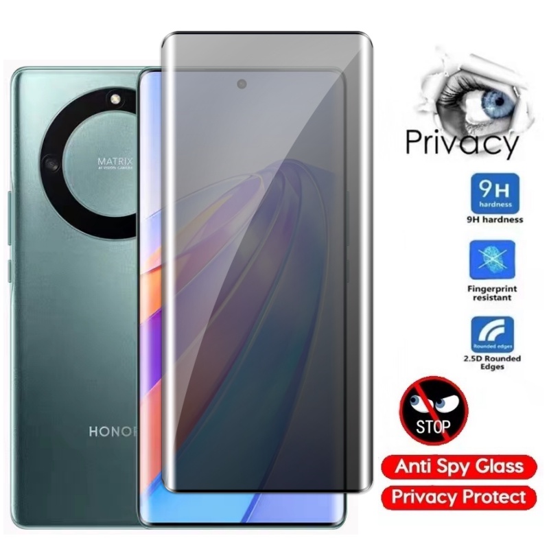 ฟิล์มกระจกนิรภัยกันรอยหน้าจอ 9H กันแอบส่อง สําหรับ Huawei Honor X9b X9a 2023 X9a 5G X9 A X8b X8a X7a