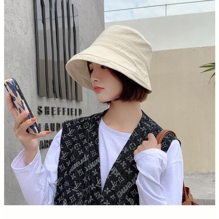 ใหม่ หมวกบักเก็ต กันแดด ทรงยาว ลําลอง เข้ากับทุกการแต่งกาย สไตล์เกาหลี ญี่ปุ่น แฟชั่นฤดูใบไม้ผลิ ฤดูร้อน สําหรับผู้หญิง 2023 ราคา ถูกที่สุด ดีลบีเคเค แกลเลอรีภาพที่ 9