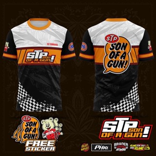 เสื้อยืด พิมพ์ลาย SON OF A GUN STP YAMAHA RACING JERSI BAJU BARU MALAYSIA Ms. นาย เสื้อยืด ไซซ์ XS-3XL สําหรับเด็ก และผู้ใหญ่ 100 ซม. -160 ซม.