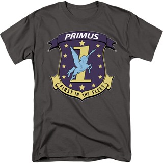 TOP CTT-shirt  เสื้อยืด พิมพ์ลาย Battlestar Galactica TV Series Primus First in Fleet Patch สําหรับผู้ใหญ่S-5XL