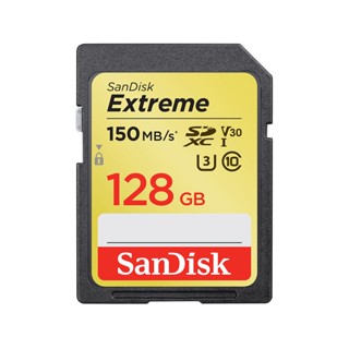 128 GB SD CARD (เอสดีการ์ด) SANDISK EXTREME SD UHS-I CARD (SDSDXVA-128G-GNCIN)