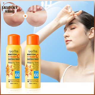 ครีมกันแดด VC สเปร์ยกันแดด 150ml Sunscreen SPF60+pa+++ UV ครีมปกป้องผิว ซึมไว ไม่มัน ไม่อุดตัน สำหรับผิวแพ้ง่าย(1331)