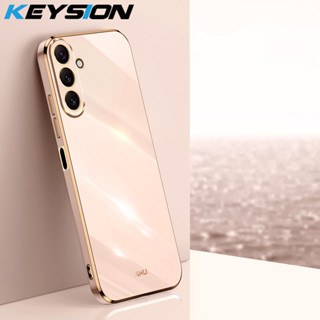 Keysion เคสโทรศัพท์ซิลิโคน ทรงสี่เหลี่ยม กันกระแทก หรูหรา สําหรับ Samsung M54 5G M14 F14 Galaxy A54 A34 A14 5G A24