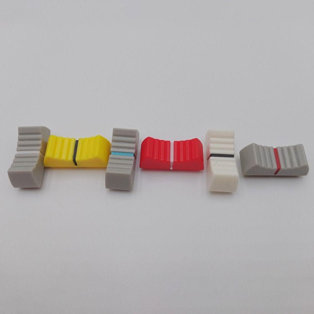 COMAME 10 ชิ้น Potentiometer หมวกเลื่อน Ribbed Mixer รูปที่ 7
