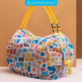 [Sunnimix1] กระเป๋าช้อปปิ้ง จุของได้เยอะ พับได้ สําหรับเดินทาง ยิม