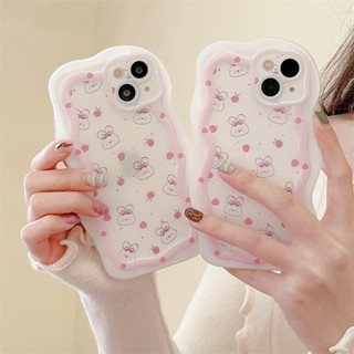 เคสโทรศัพท์มือถือ แบบนิ่ม ลายการ์ตูนกระต่าย สําหรับ Apple iPhone 14plus 13 12 11 promax