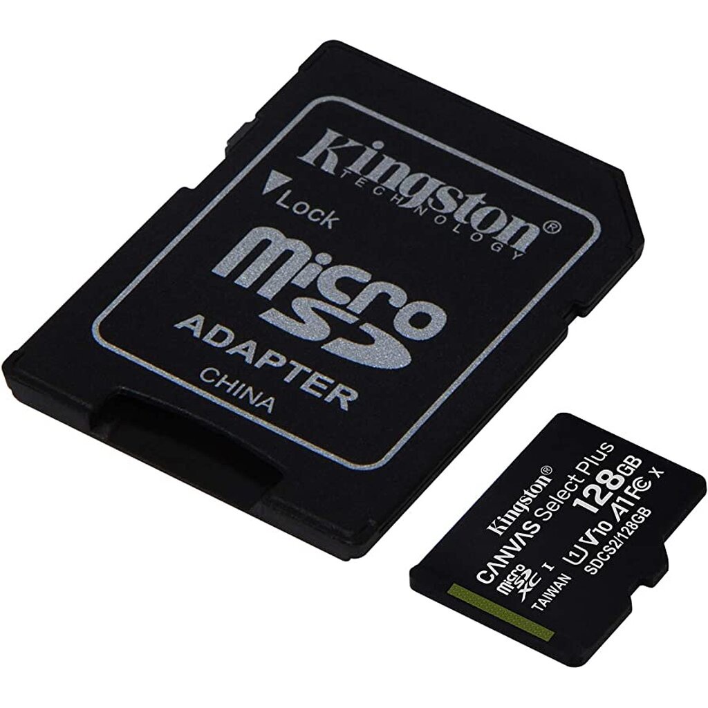 KINGSTON 128 GB MICRO SD CARD (ไมโครเอสดีการ์ด) CANVAS SELECT PLUS (SDCS2/128GB)